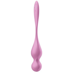 Satisfyer Boules de Geisha Vibrantes Connectées Love Birds 1 9 x 3cm Rose